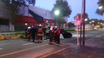 Un BMW chocó contra la