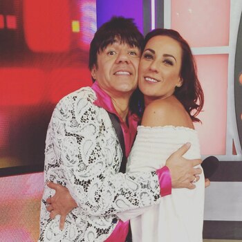 Con Adrián Uribe, con quien