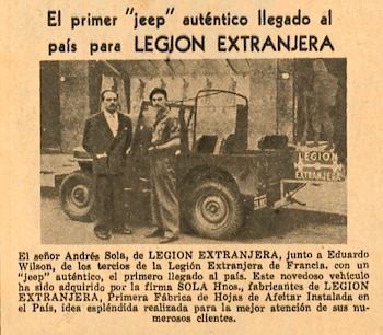 El jeep de Legión Extranjera