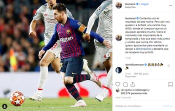 El mensaje de Lionel Messi