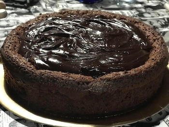 Torta de chocolate con ganache