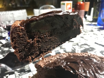 Ganache de chocolate y caramelo salado