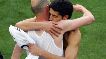 Riquelme y Zidane jugaron el