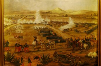 La de Puebla fue la primera batalla que México ganó en una guerra (Foto: óleo sobre tela de autor desconocido, colección INAH)