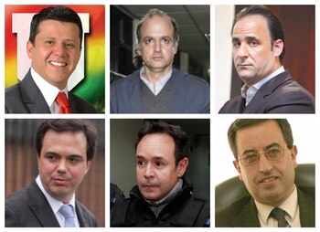 Algunos de los condenados en