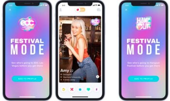 Tinder lanza actualización pensada en festivales de música (Foto: Especial)