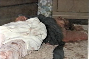 Fotografía de la escena del crimen en la casa de los Macdonald