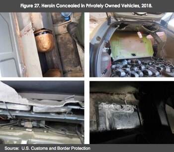 Contrabando de droga interceptada en