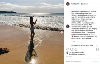 Lali le dedicó un sentido