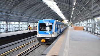 El tren partió de la