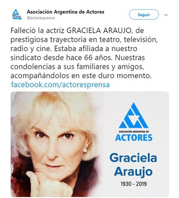 El mensaje de la Asociación
