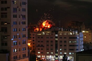 Explosiones en Gaza (REUTERS/Suhaib Salem)