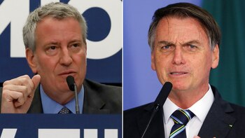 Bill de Blasio, Jair Bolsonaro