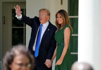 Donald Trump y Melania en