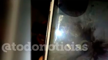 Un rayo impactó antes del