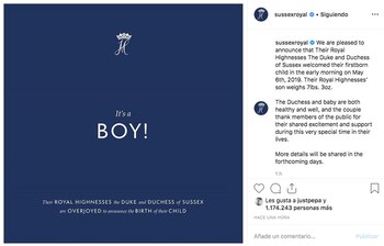 El comunicado oficial.