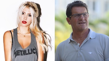 Wanda Nara y Fabio Capello