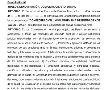 El acta de conformación de