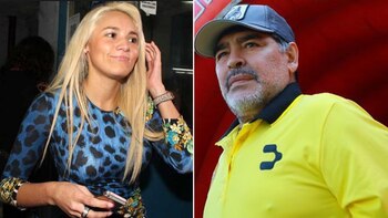 Rocío Oliva y Diego Maradona,