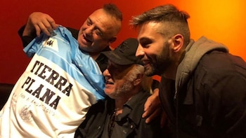 Basile junto a Ricardo Iorio