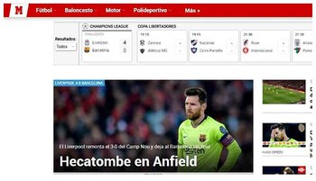 “Hecatombe en Anfield”, fue el