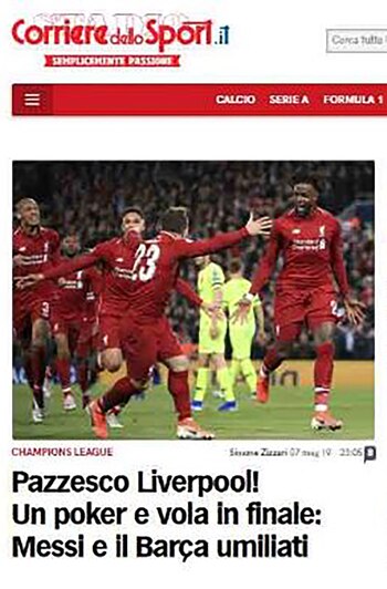 Corriere dello Sport, Italia: “Liverpool