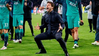 La celebración de Mauricio Pochettino