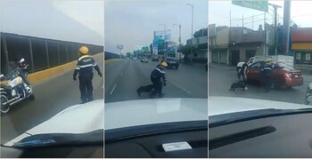 El policía de tránsito de