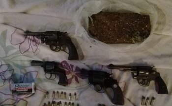 Armas, drogas y municiones en