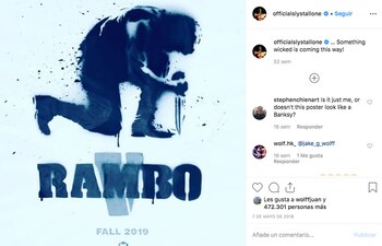 El póster de Rambo V,