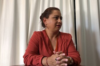 Las “tías”realizan el aseo de