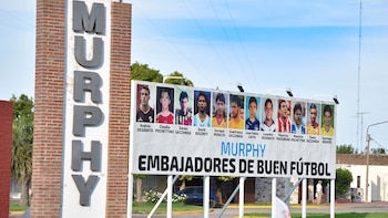 El cartel en Murphy que