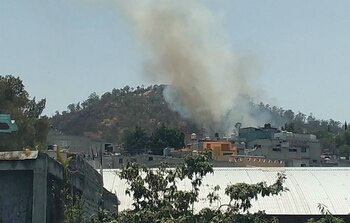 El incendio reportado en el