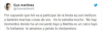 Gustavo Martínez recordó a Ricardo