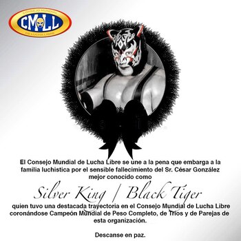Las condolencias de la CMLL,