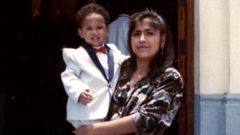 Tatiana Quiroz con su hijo