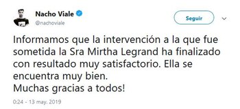 El mensaje de Nacho Viale