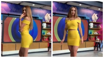 La joven compartió los videos