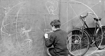 Composición sobre la fotografía Niño