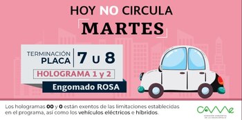 Este martes sí habrá restricción