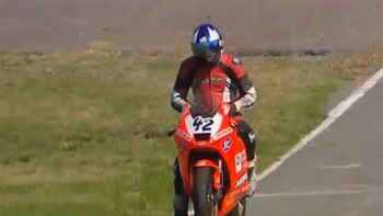 La moto de Hernán Medina