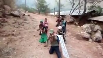 Los niños del poblado Rincón