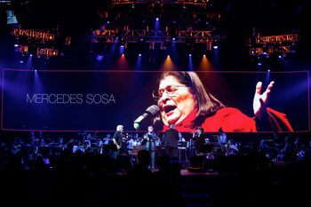 Mercedes Sosa recibió un sentido