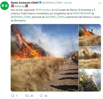 Los incendios generan las partículas