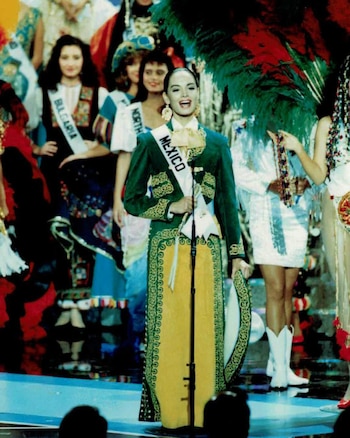 Lupita en la competencia de