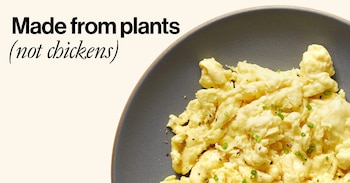 “Huevo” hecho con vegetales (Just)