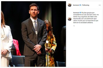 El mensaje de agradecimiento de