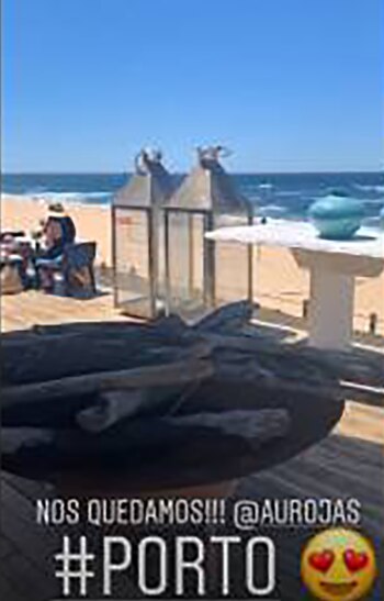 Historia de Instagram de su