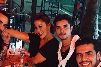 Alejandra Guzmán y Christian Estrada