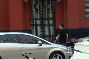 El joven Christian Estrada entró